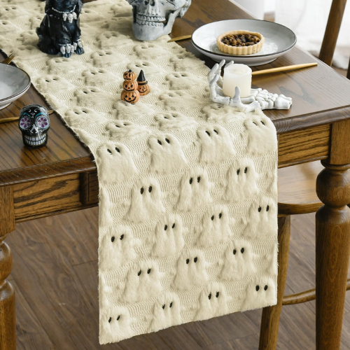 Ghost Halloween Table Runner