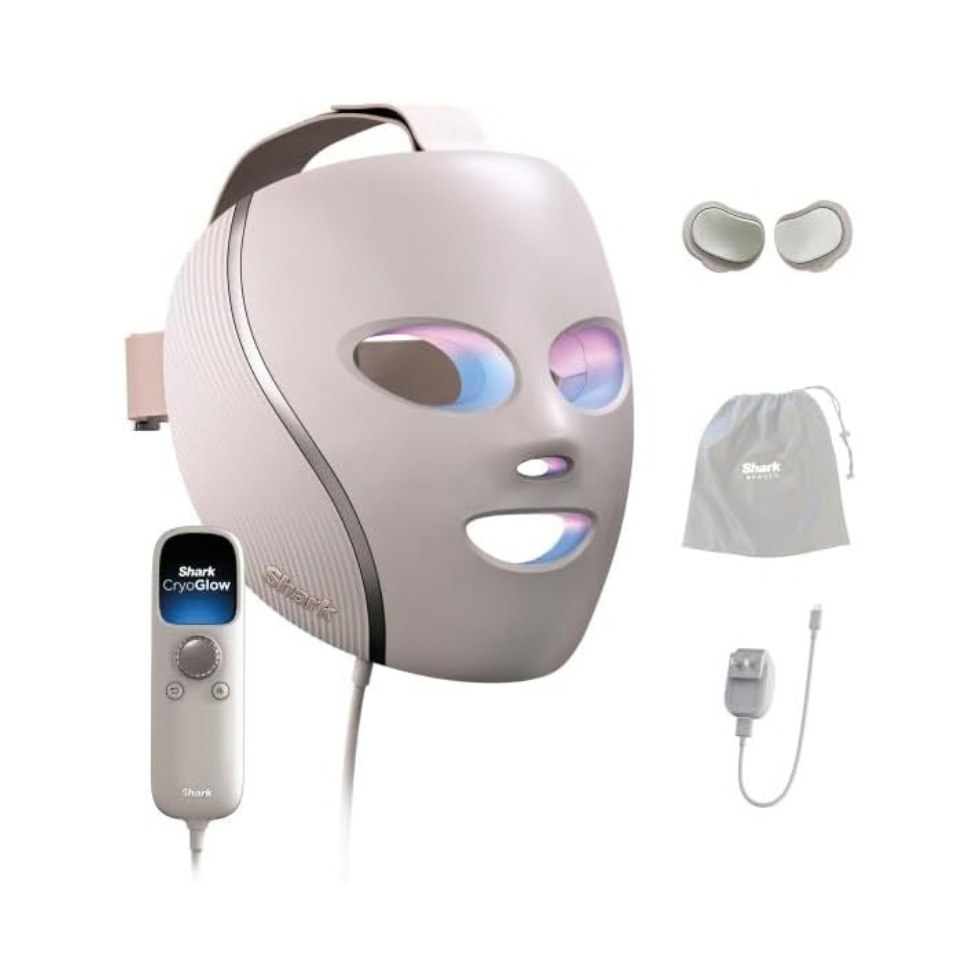 Shark CryoGlow LED Face Mask, Red Light Therapy