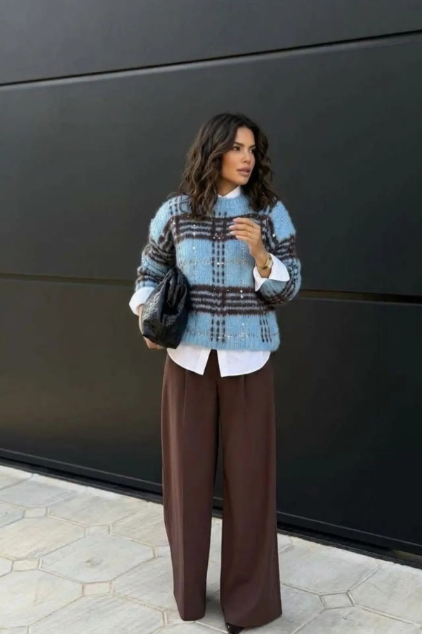 Plaid Sweater trend 2026